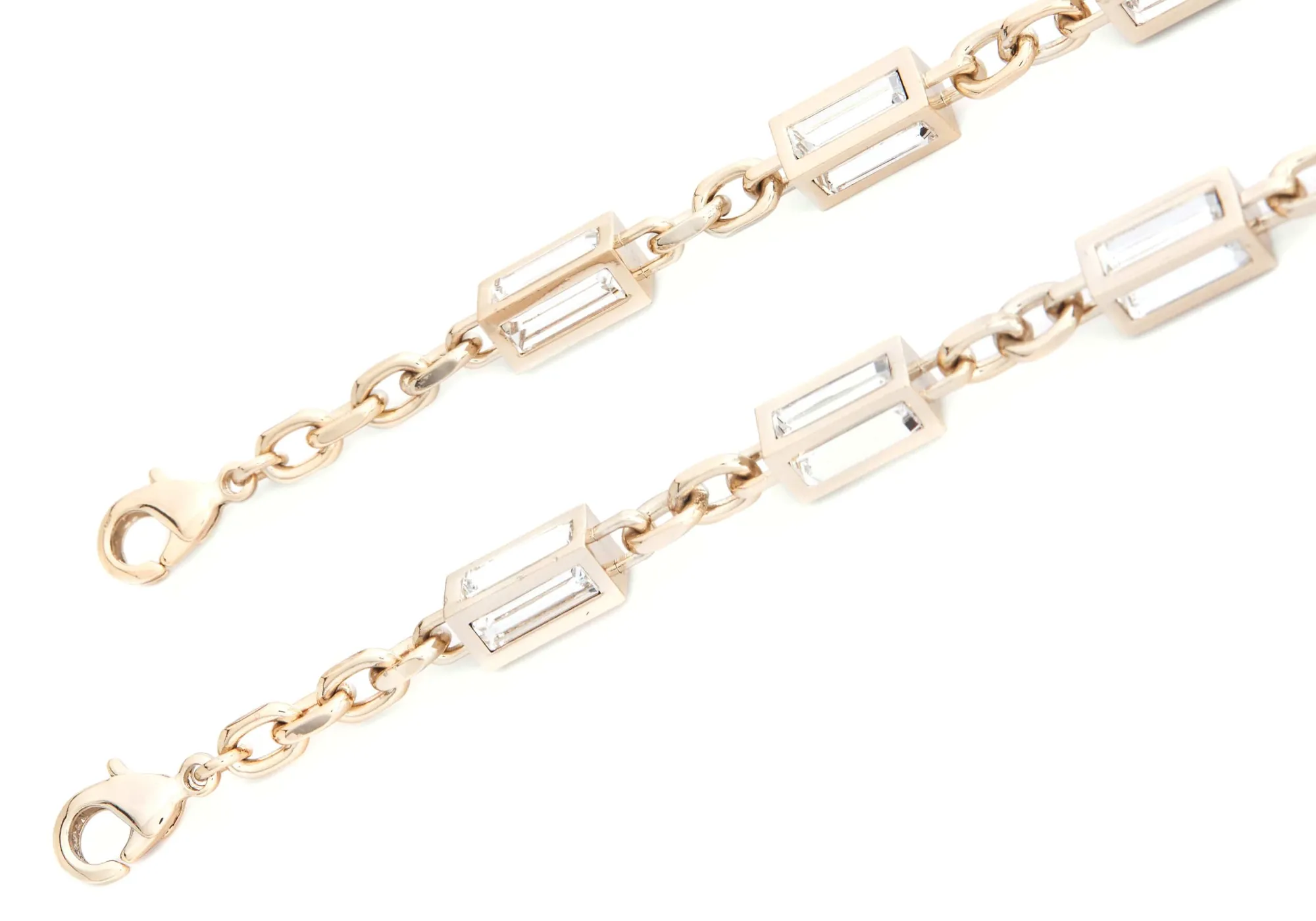 Baguette Crossbody Chain Champagne*Judith Leiber Hot
