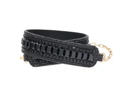 Baguette Deco Gems Belt Black*Judith Leiber Online