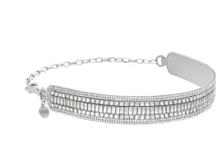 Baguette Deco Gems Belt Silver*Judith Leiber Best