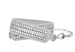 Baguette Deco Gems Belt Silver*Judith Leiber Best