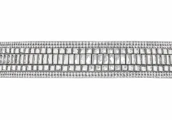Baguette Deco Gems Belt Silver*Judith Leiber Best