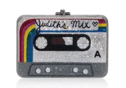 Bespoke Rainbow Mix Slim Slide*Judith Leiber Best