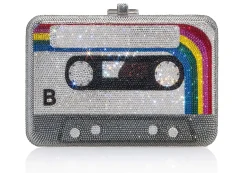 Bespoke Rainbow Mix Slim Slide*Judith Leiber Best