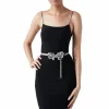Bow Baguette Belt Silver*Judith Leiber Outlet