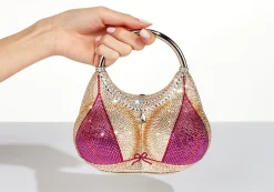 Bust Pink Bikini*Judith Leiber Clearance