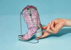 Cowboy Boot Austin Pink*Judith Leiber Outlet