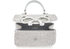 Crystal Bow Top Handle Silver*Judith Leiber Outlet