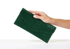 Crystal Envelope Emerald*Judith Leiber Outlet
