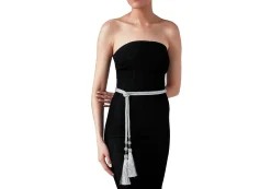 Crystal Tassel Belt Silver*Judith Leiber Fashion