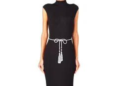Crystal Tassel Belt Silver*Judith Leiber Fashion