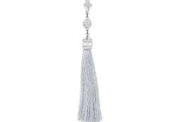 Crystal Tassel Belt Silver*Judith Leiber Fashion