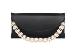 Envelope Taylor Satin Black*Judith Leiber Discount
