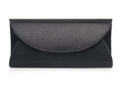 Envelope Taylor Satin Black*Judith Leiber Clearance