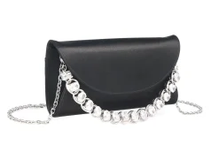 Envelope Taylor Satin Black*Judith Leiber Clearance