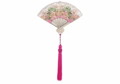 Fan Pink Blossoms*Judith Leiber Best