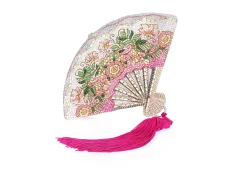 Fan Pink Blossoms*Judith Leiber Best