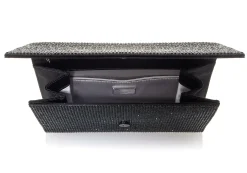 Fizzoni Black Envelope Clutch Bag*Judith Leiber Online