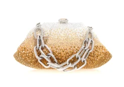 Gemma Crystal Caviar Golden Gradient*Judith Leiber Discount