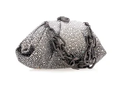 Gemma Crystal Caviar Platinum Gradient*Judith Leiber Fashion
