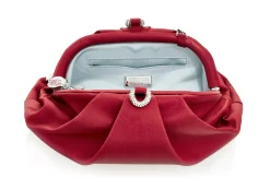 Gemma Satin Crimson*Judith Leiber Sale