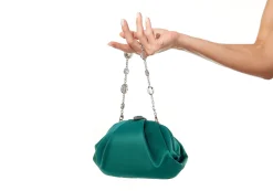Gemma Satin Emerald*Judith Leiber Hot