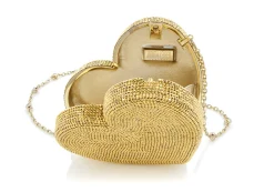 Heart Clutch Gold*Judith Leiber Best