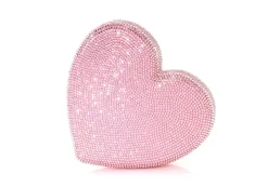 Heart Clutch Pink Designer Bag*Judith Leiber Hot