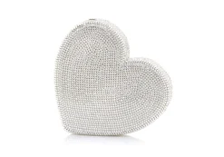 Heart Clutch Silver*Judith Leiber Outlet