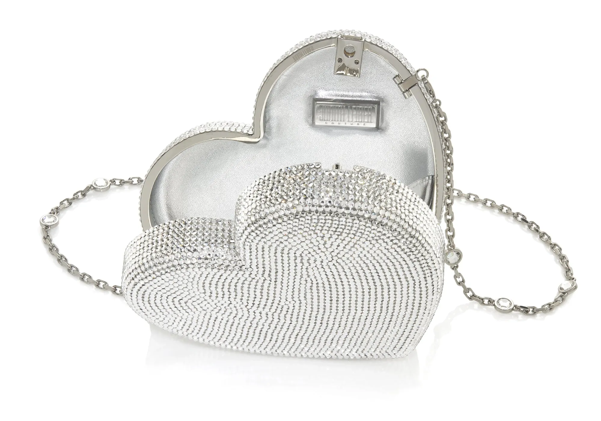 Heart Clutch Silver*Judith Leiber Outlet