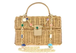 Isla Wicker Basket Champagne*Judith Leiber New