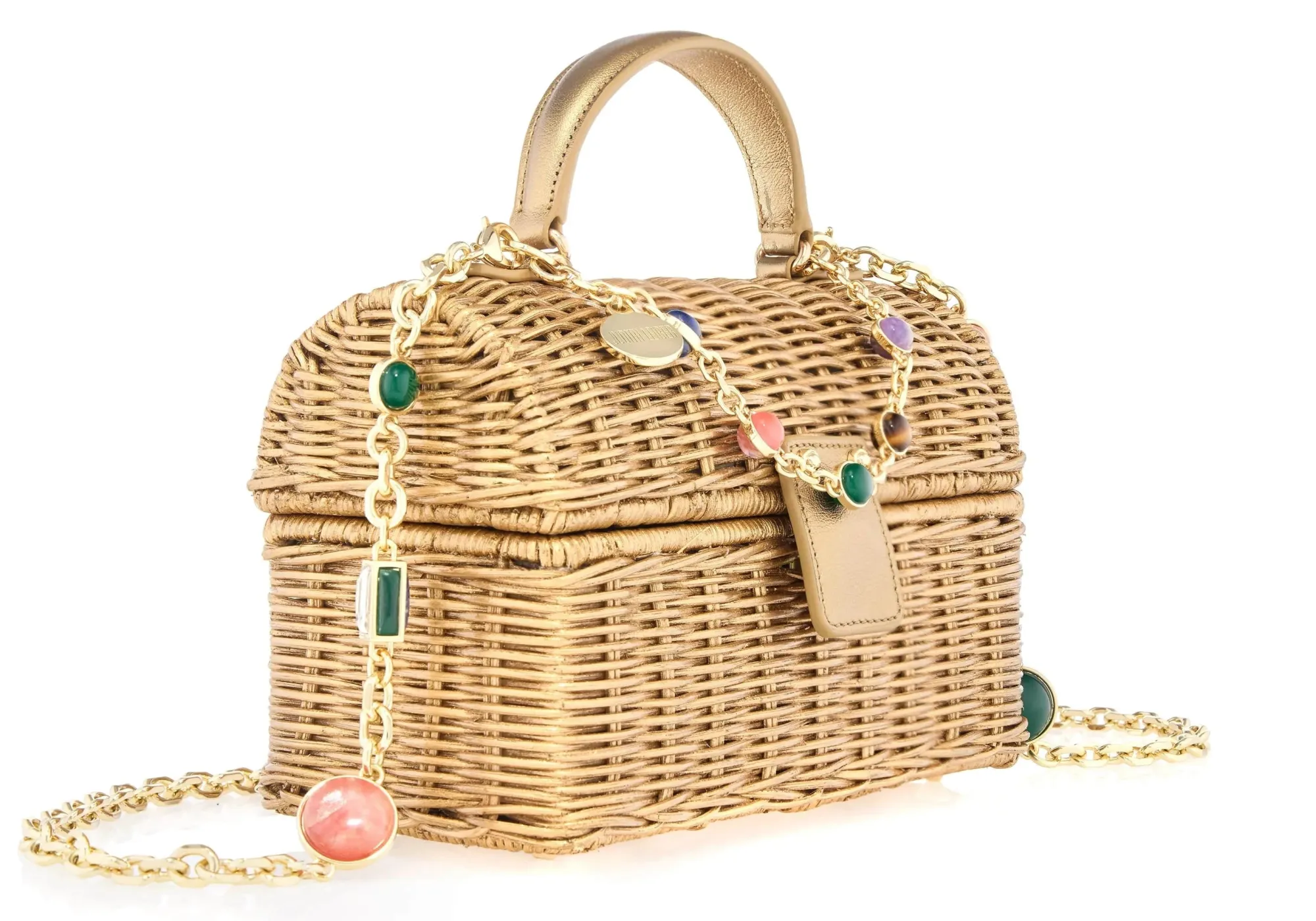 Isla Wicker Basket Champagne*Judith Leiber New
