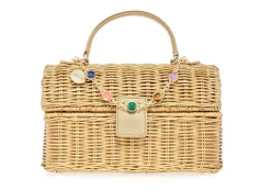 Isla Wicker Basket Champagne*Judith Leiber New