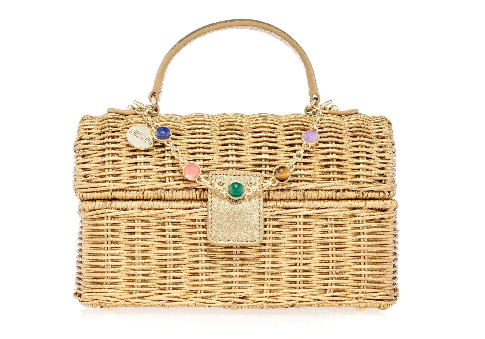 Isla Wicker Basket Champagne*Judith Leiber New