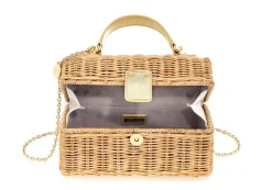 Isla Wicker Basket Natural*Judith Leiber New