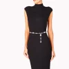 Jeweled Belt Silver*Judith Leiber New