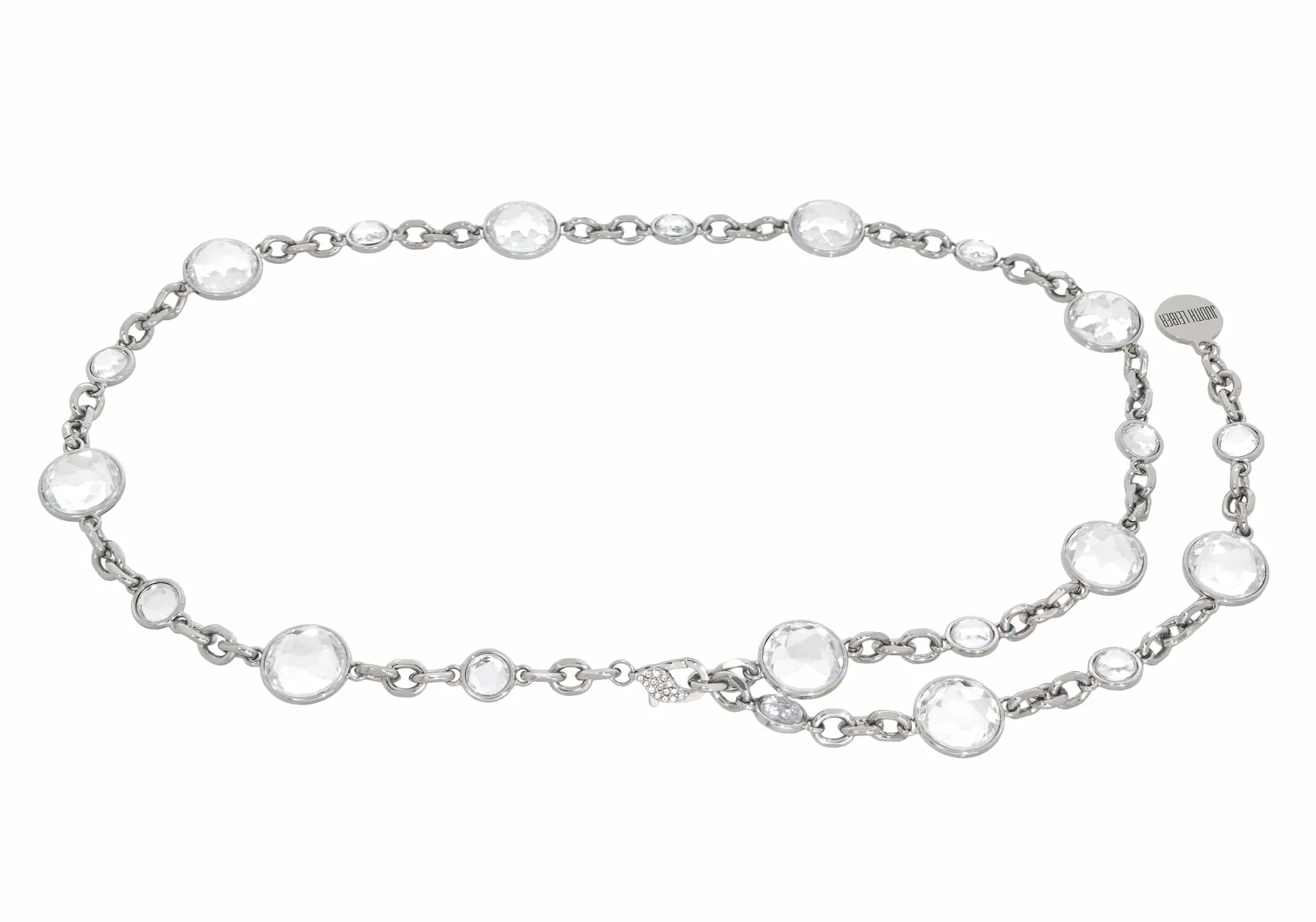 Jeweled Belt Silver*Judith Leiber New