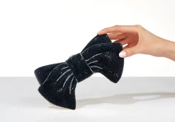 Just For You Bow Black*Judith Leiber New
