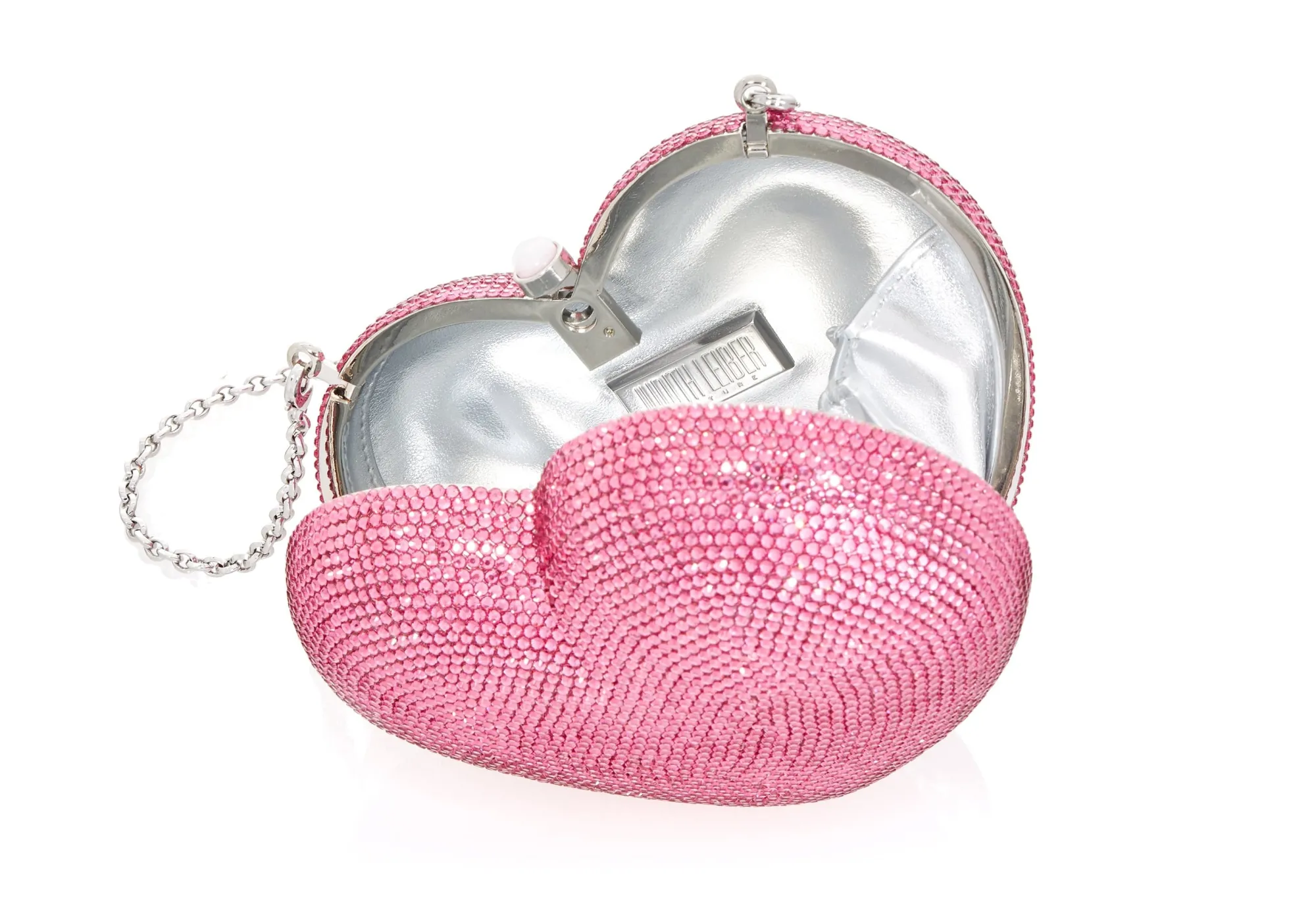 L'Amour Petit Coeur Pink*Judith Leiber Sale
