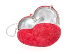 L'Amour Petit Coeur Red*Judith Leiber New