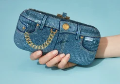 Long Slide Jeans Blue*Judith Leiber Hot