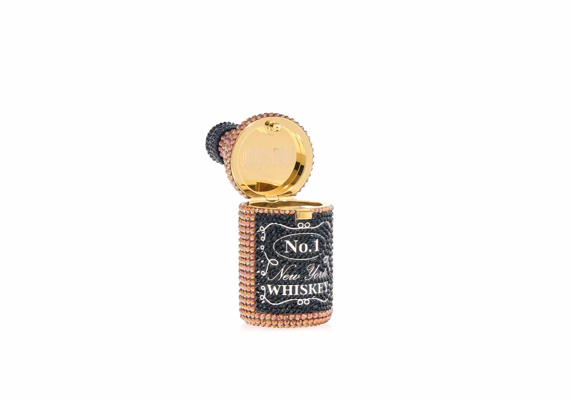 Mini Bottle Pillbox Whiskey*Judith Leiber Online