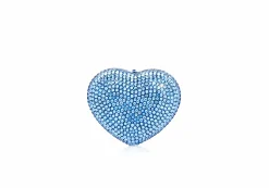 Mini Heart Light Sapphire*Judith Leiber Clearance