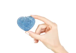 Mini Heart Light Sapphire*Judith Leiber Clearance