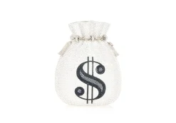 Money Bags Pouch Silver*Judith Leiber Online