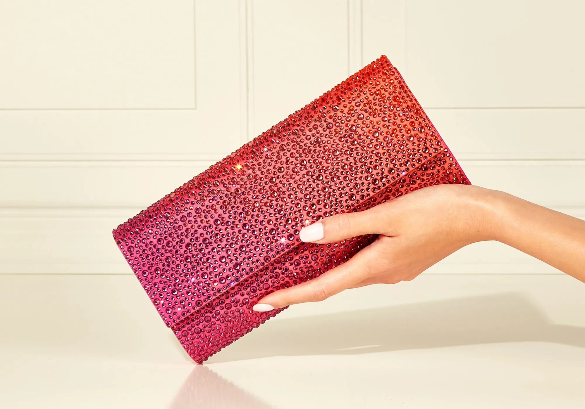 Perry Crystal Caviar Gradient Flame*Judith Leiber Best