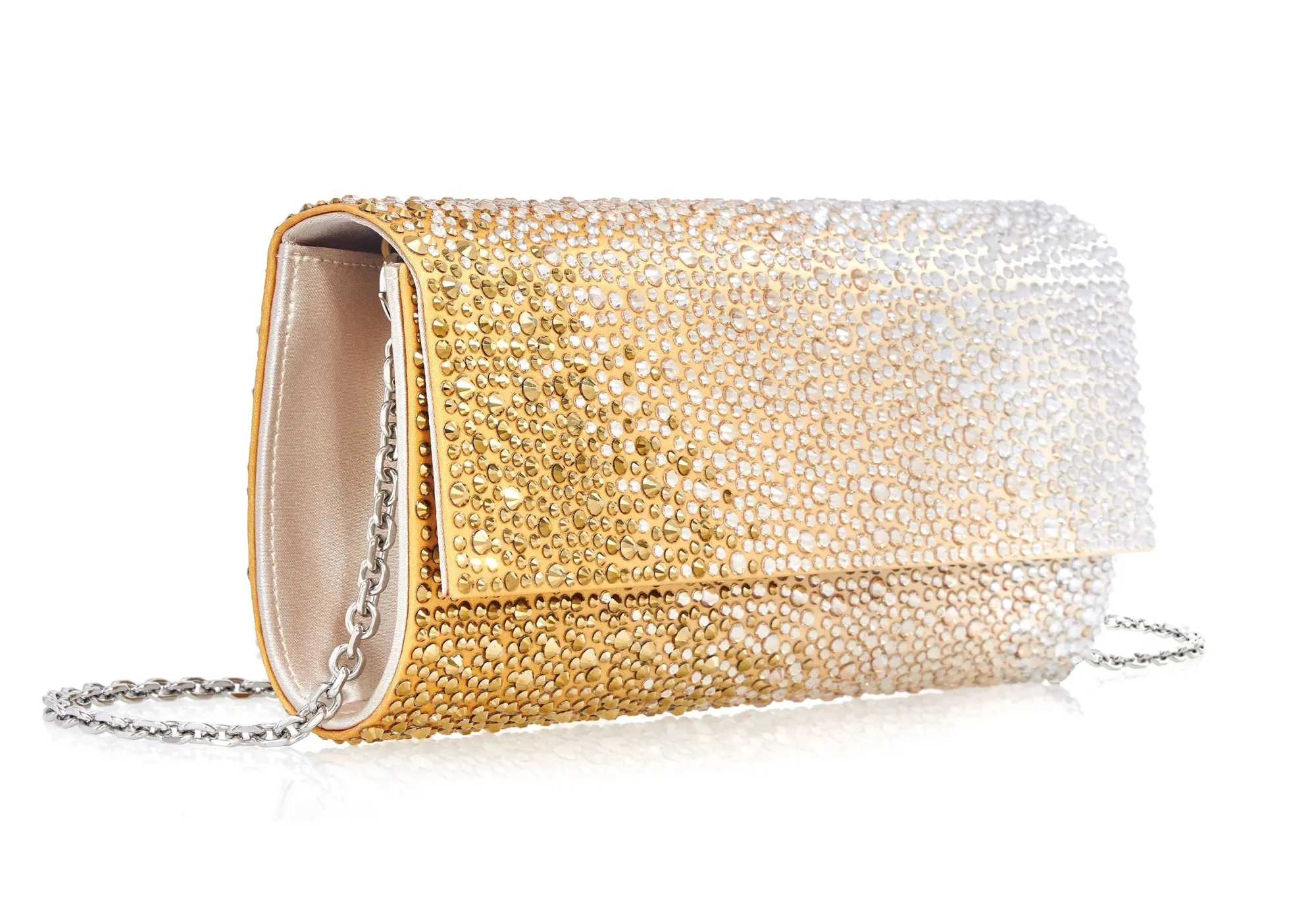 Perry Crystal Caviar Gradient Golden*Judith Leiber Discount