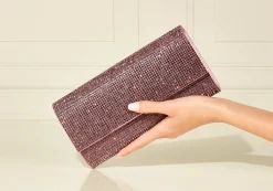 Perry Crystal Light Amethyst Purse*Judith Leiber Best