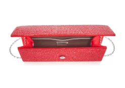 Perry Crystal Red Clutch*Judith Leiber Discount