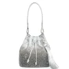 Piper Bucket Caviar Gradient Platinum*Judith Leiber Clearance