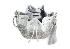 Piper Bucket Caviar Gradient Platinum*Judith Leiber Clearance